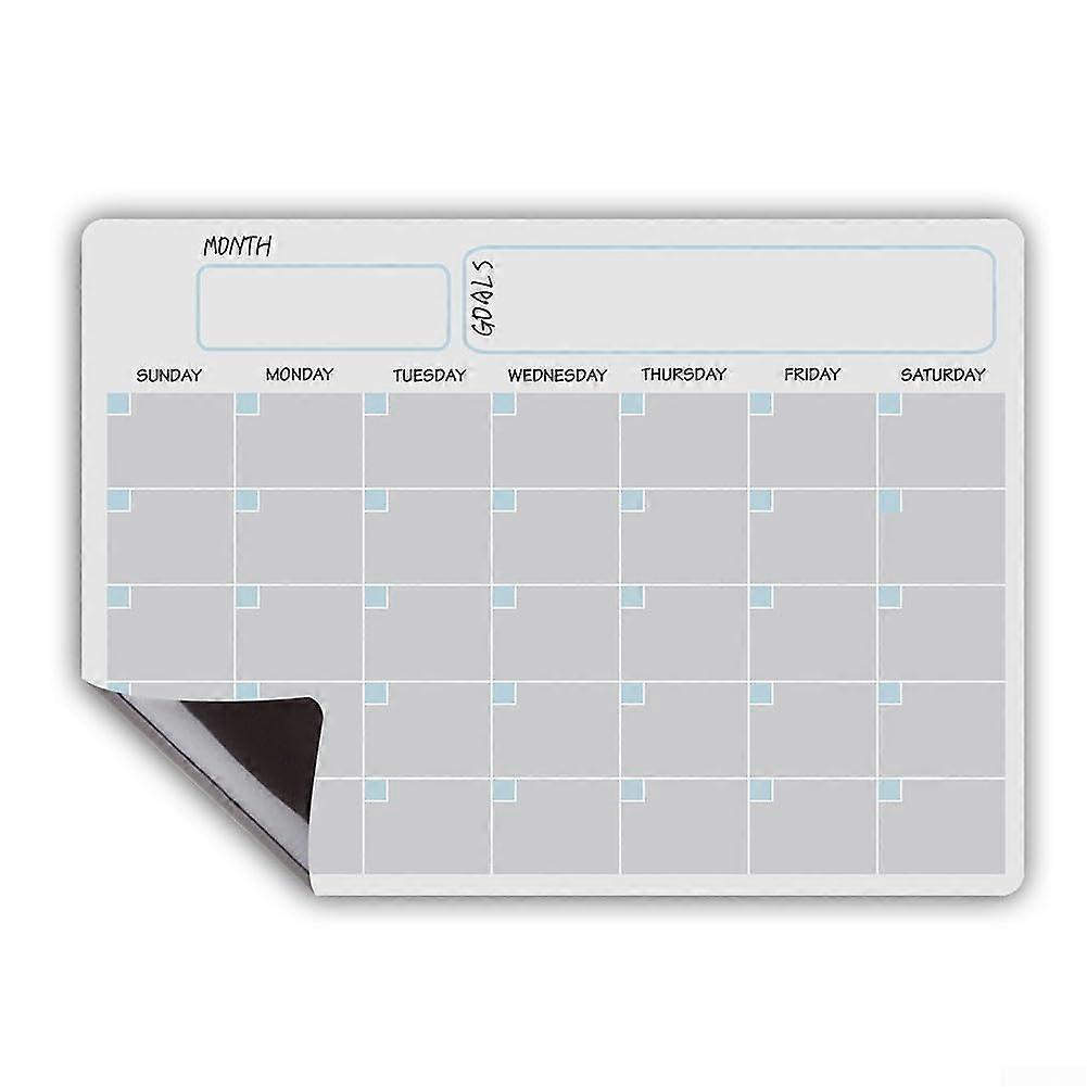 Stylish magnetic planner for the fridge, keeping your important dates neat and organized (A).