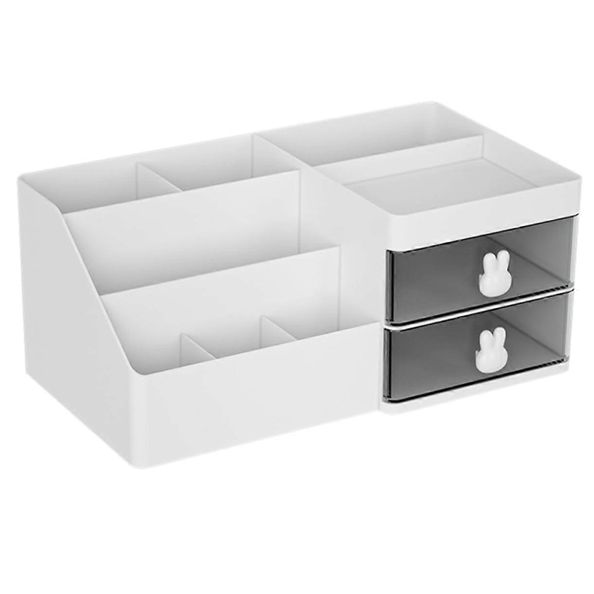 Office and Home Organizer Storage Box with Large Capacity for Stationery and Cosmetics, Versatile Design for Bedroom and Office