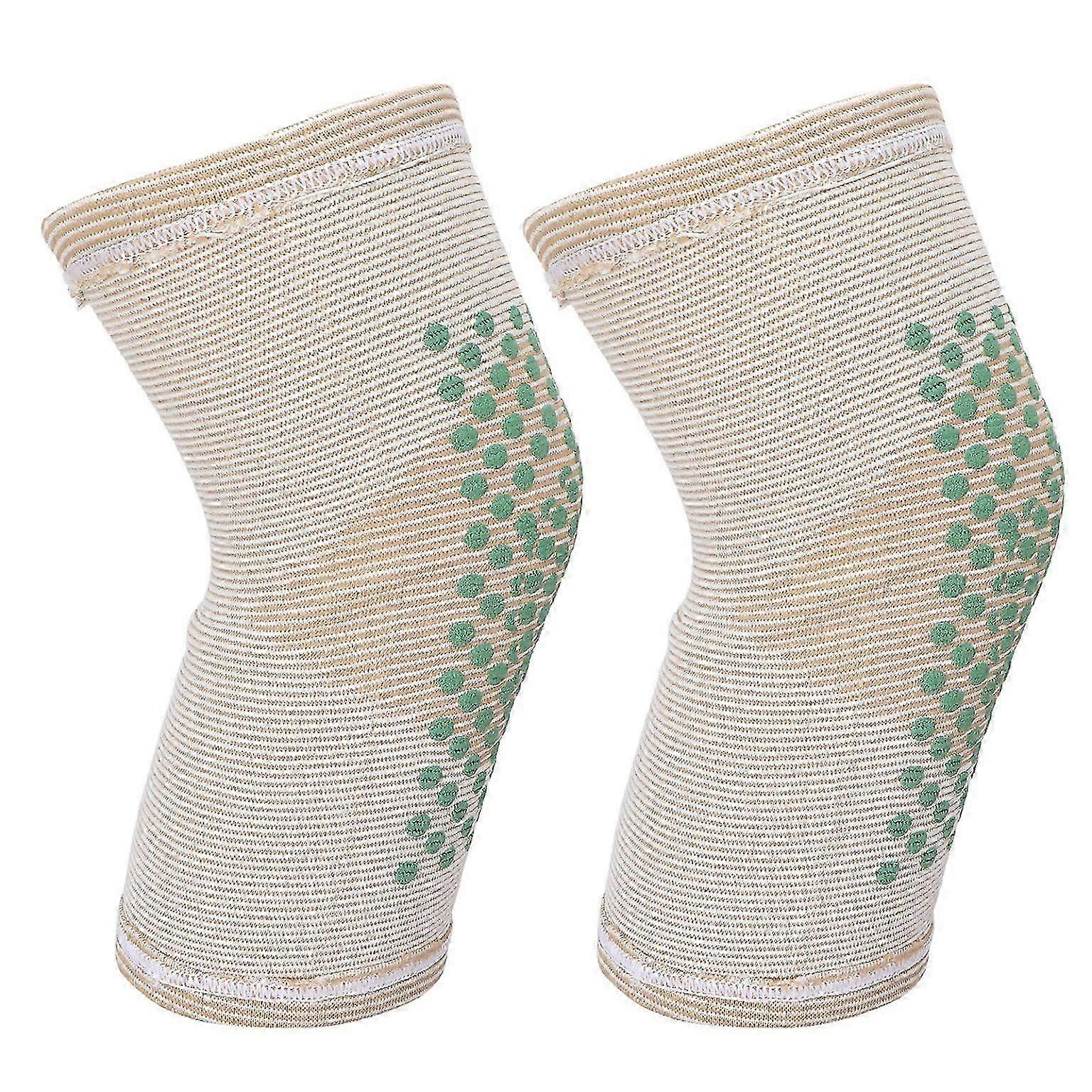 Knee Brace Sleeve & Heating Pad - 1 Pair Coldproof Knee Support