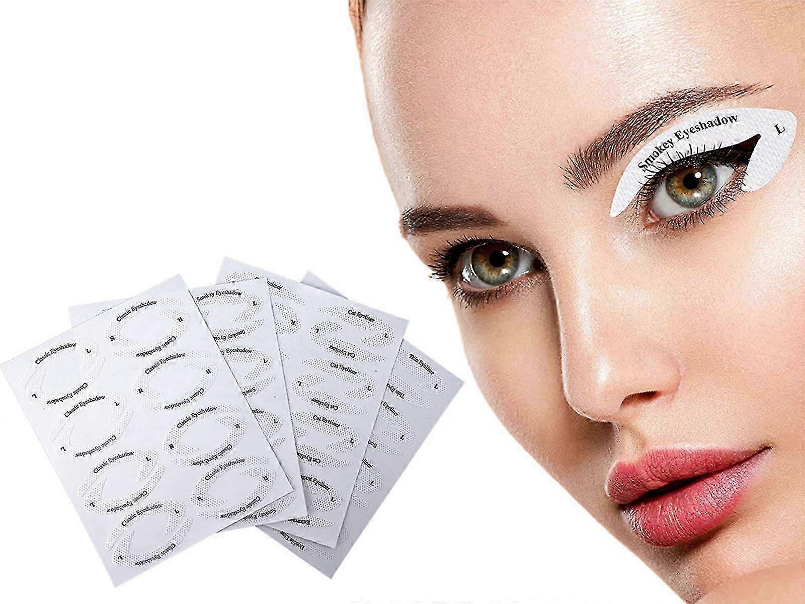 24 Sheet Eyeliner Eyeshadow Stencils Quick Makeup Tool for Beginners