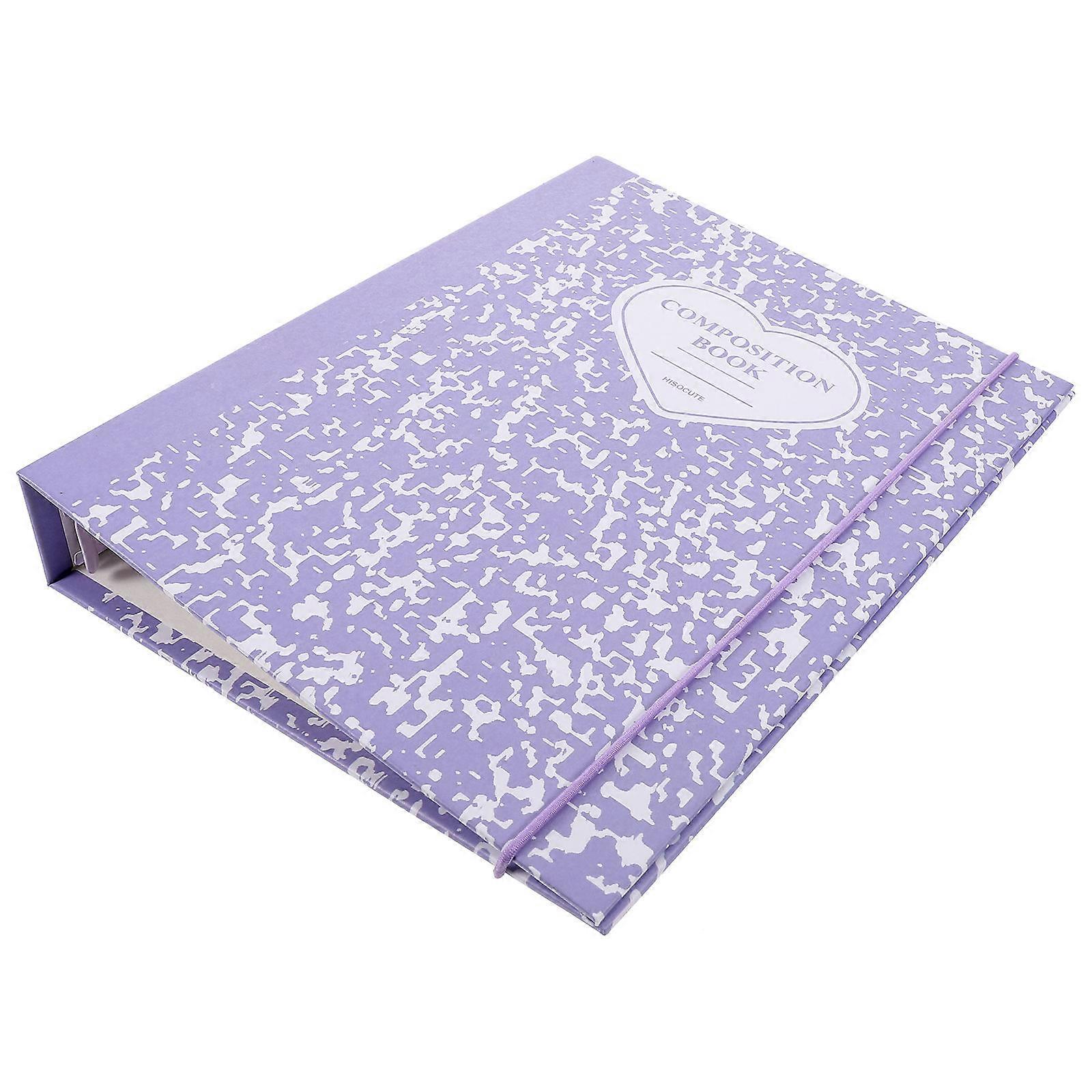 Korean Style Binder Cover Refillable For Document Storage Photocard Album Making 23.2X17.9X3.8Cm 1Pcs
