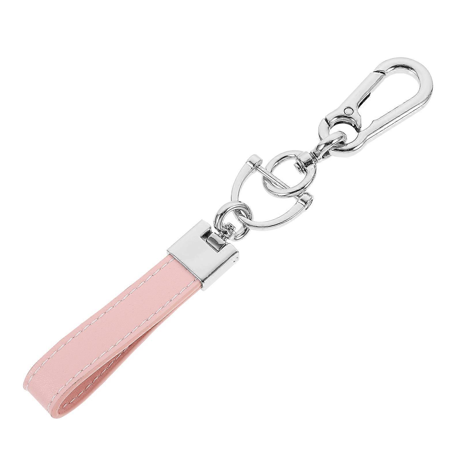 Stylish Pink Decorative Car Key Holder with Durable Strap, 1 Set