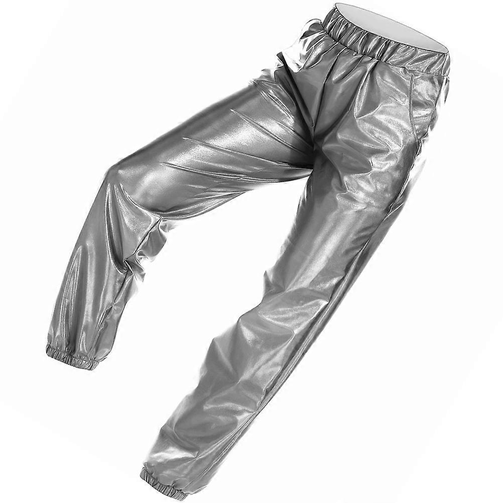 Sturdy Sports Leisure Trousers For Daily Wearing Clubs Grey High Waist Stretchy 1Pcs