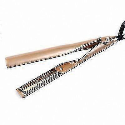 Adjustable Temperature Hair Curler with Twisting Plates for Styling and Straightening