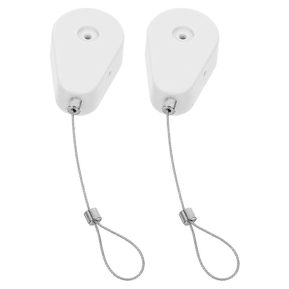 2pcs Retractable Security Lock Box Adhesive for Remote Controls Automatic Wire Management Theft Prevention Home Office Use