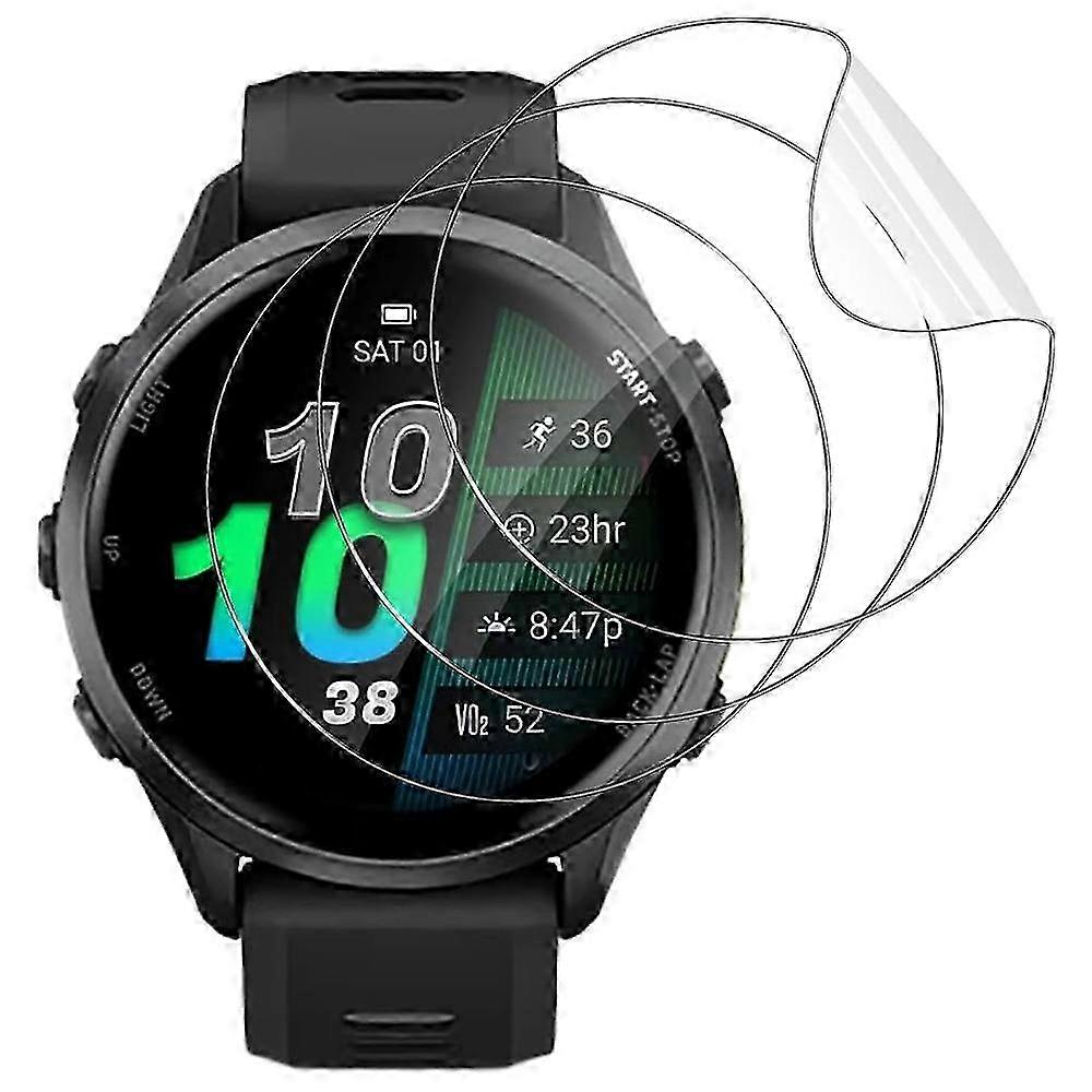 2025 3Pcs For Garmin Forerunner 970 TPU Watch Screen Protector 3D Edge Anti Scratch Hydrogel Film