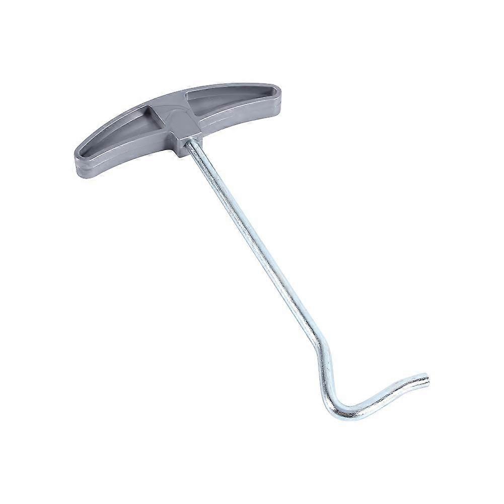 Stake Puller Tool with Plastic Handle for Camping, Tent Peg Extractor, Heavy-Duty Spring Puller for Festivals and Caravans