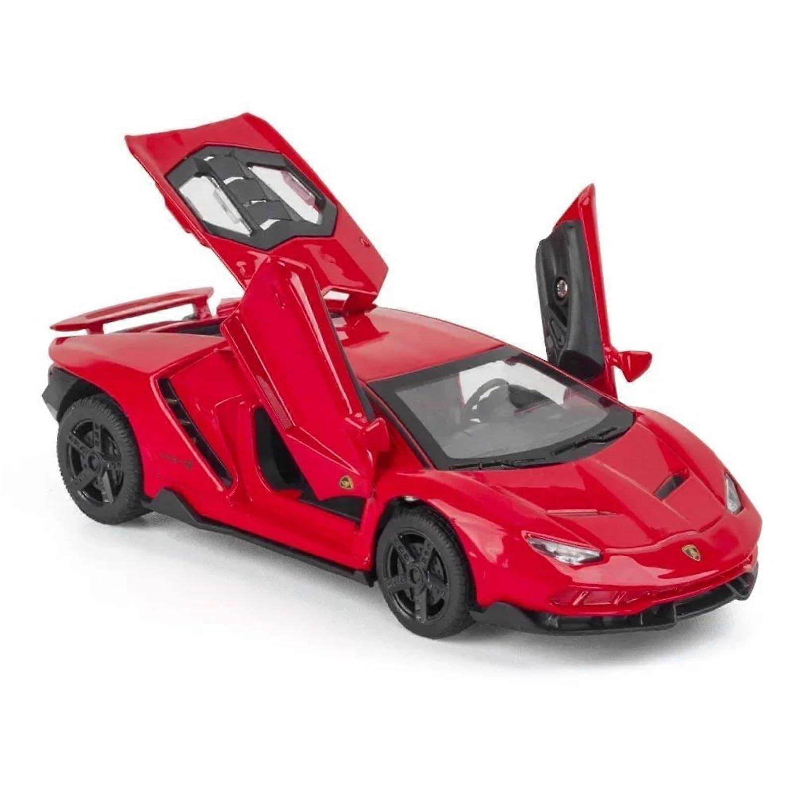 LP770-4 Diecast Model Car 1:32 Scale Alloy Super Sports Car Red Finished Racing Model