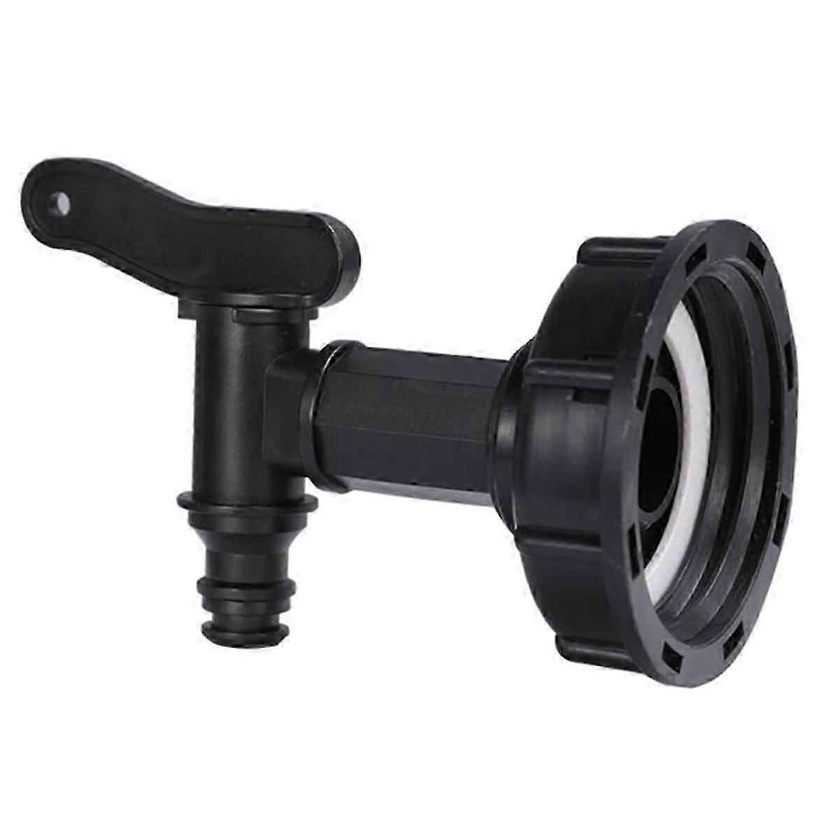 Garden hose adapter for IBC tank faucet connector