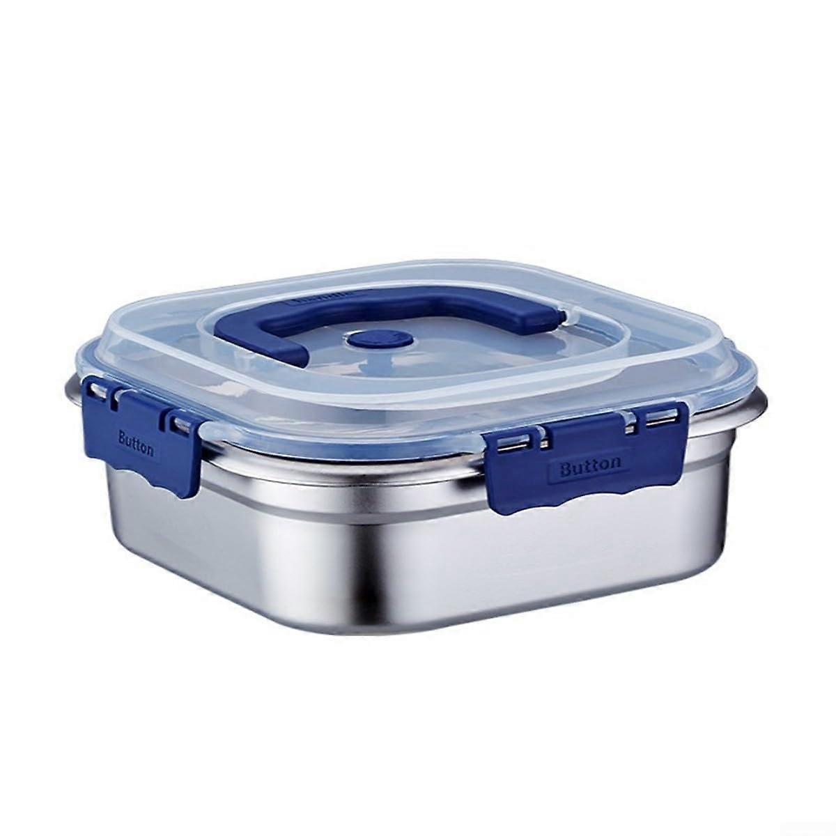 Stainless steel lunchbox with innovative leakproof design for transporting meals (3000 ml) 3000ML