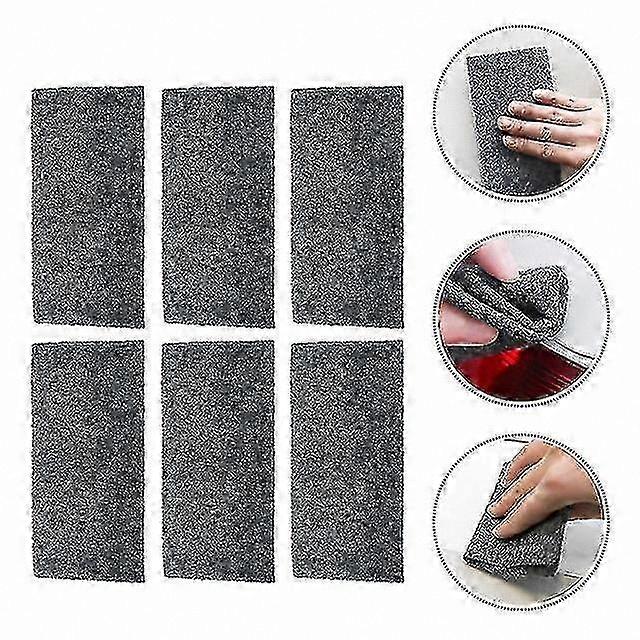 6-Piece Microfiber Scratch Repair Cloth Set for Surface Restoration (Gray)