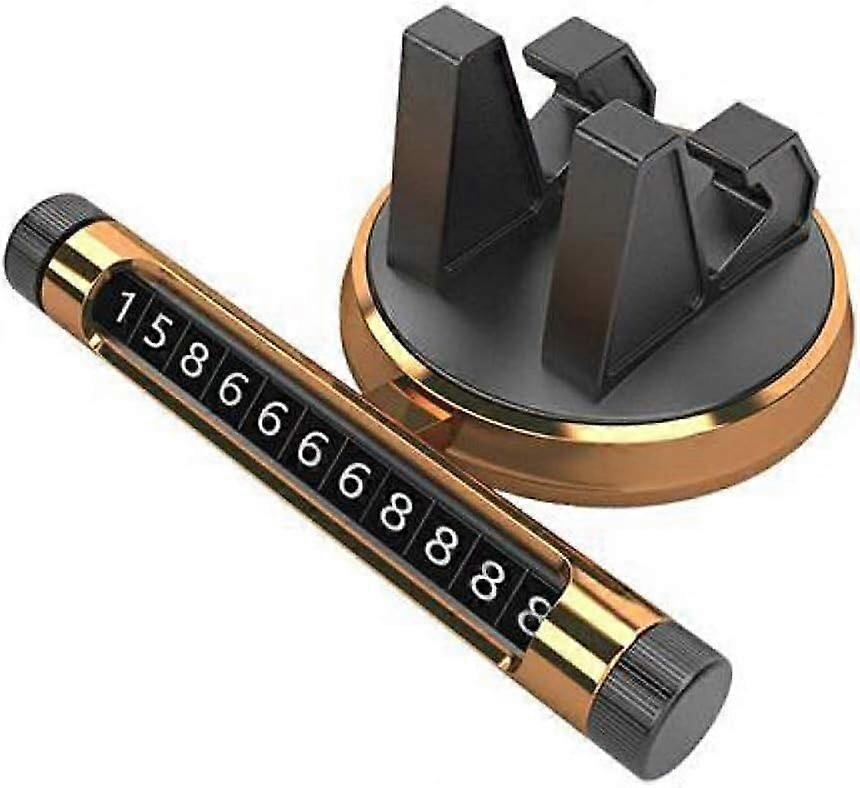 Parking Numbers Card - 360° Rotating Temporary Parking Number Plate for Cars, Eco-Friendly Silicone, Multi-Dimensional Design