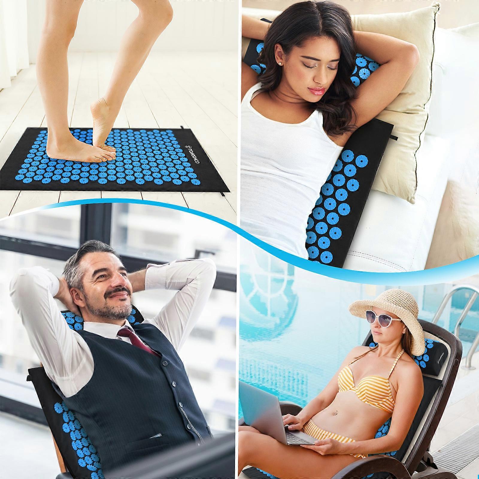 Acupressure Mat and Pillow Set