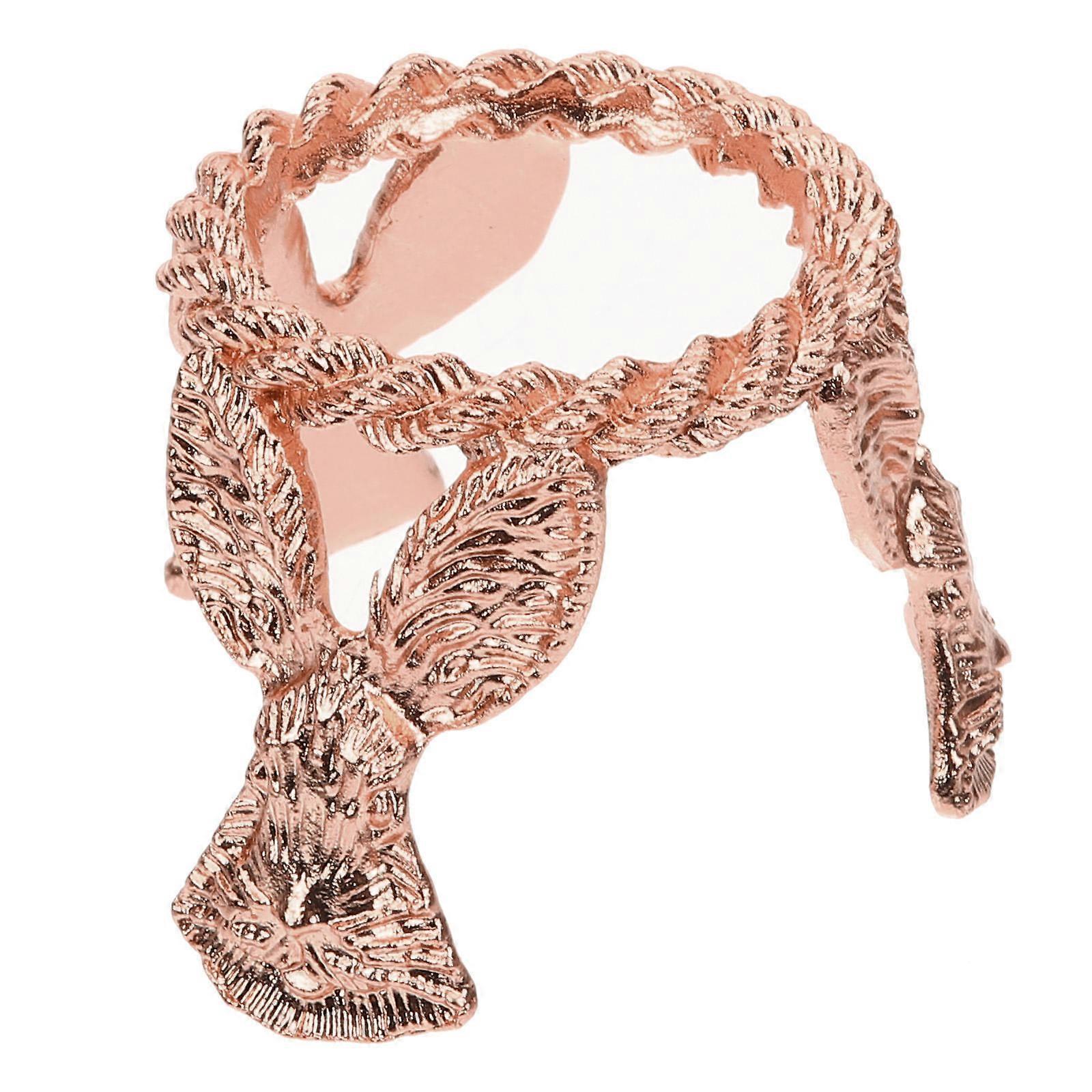 Rose Gold Rabbit Head Crystal Ball Stand for Display Use Metal Base Stable and Creative Style