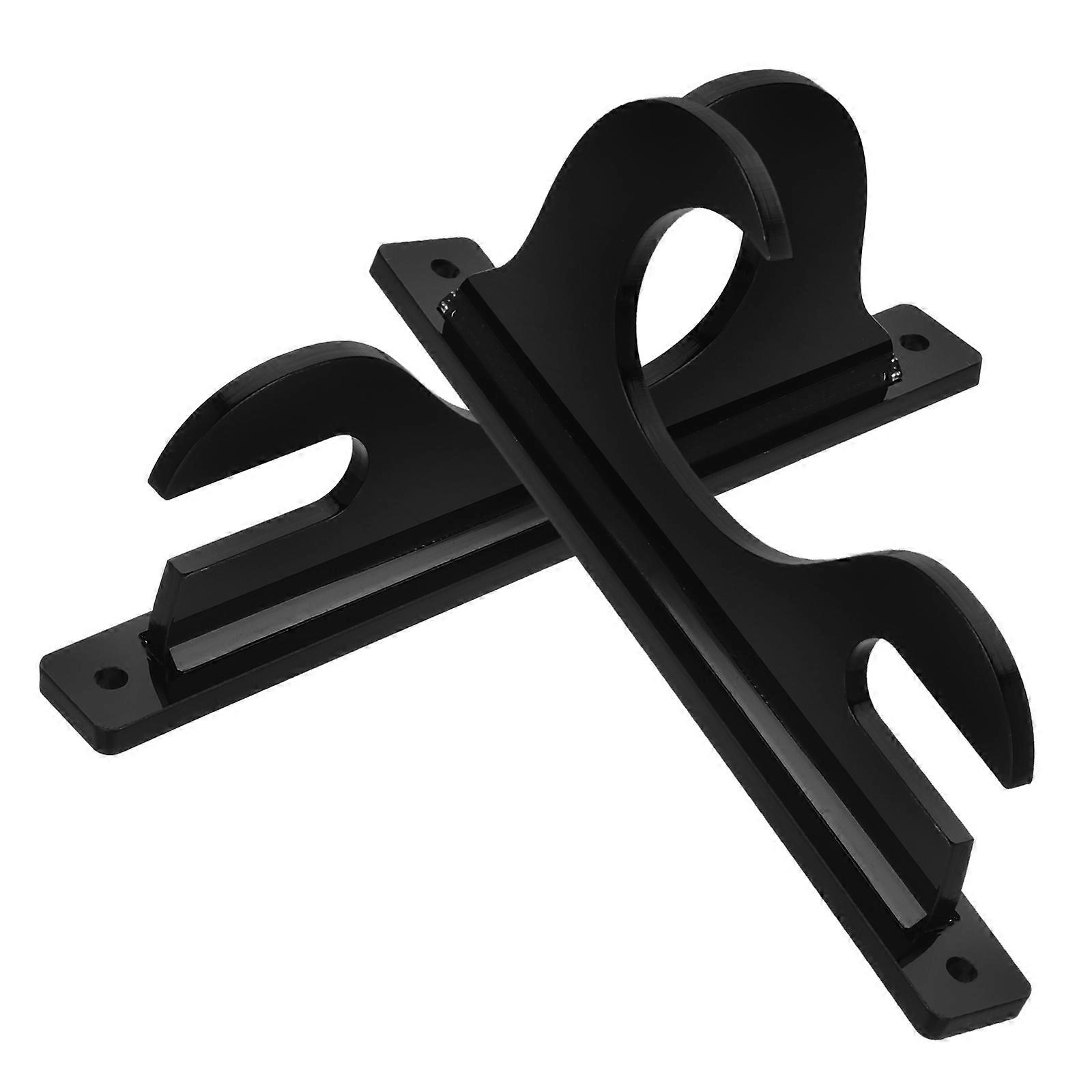 Black Acrylic Sword Wall Mount for Display Versatile and Stable Fit Easy Installation Martial Arts Sword Holder 1 Set