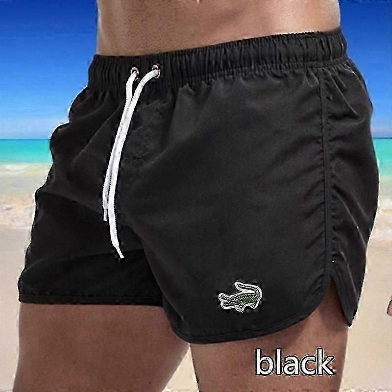 2024 Men's Quick-Dry Swim Trunks Sports Beach Shorts Jogging Swimwear