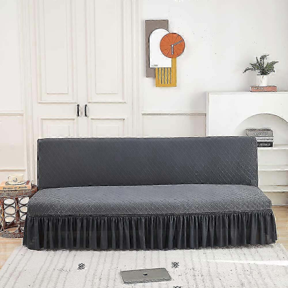 Sofa cover without armrests Stretch sofa cover pink