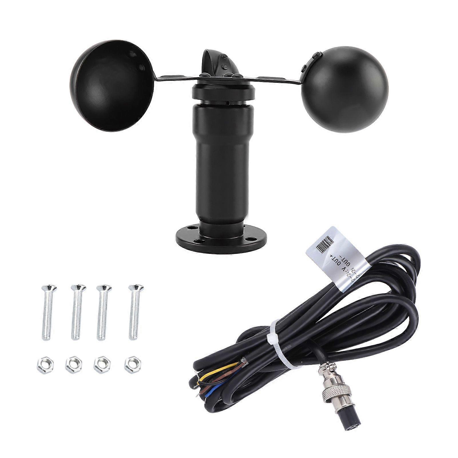 0?5V Aluminum Alloy Wind Speed Sensor Anemometer Three Cups Wind Speed Detector