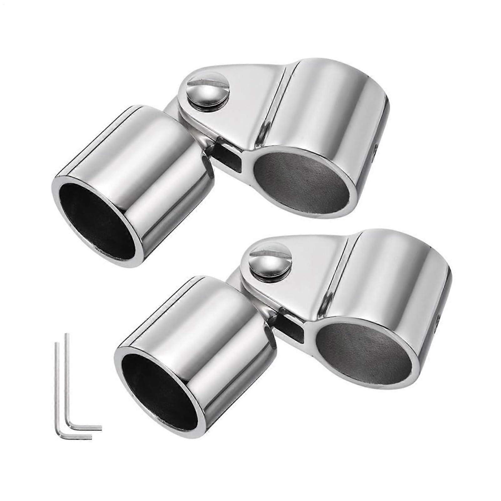 Boat Top Parts Awning Hardware Anti-Rust Stainless Steel Fixings Set For Canopy Mounts Round Tube Deck Fittings 25mm