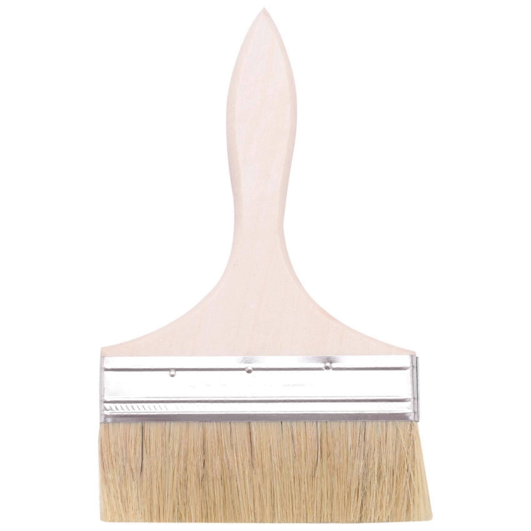 220 x 135 mm leveäharjaksinen puinen kahvainen sivellin seinämaalaustyökalulle