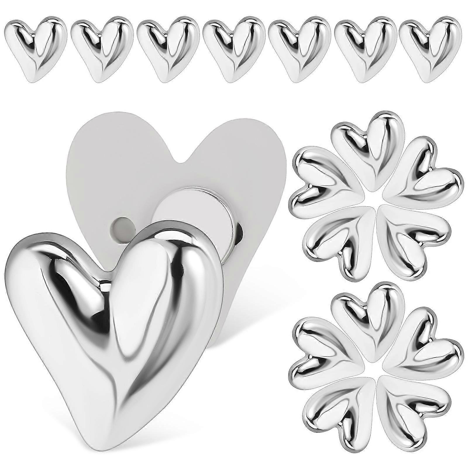22 Pcs Heart Shaped Magnets for Fridge Cute Refrigerator Locker Whiteboard Photo Decoration