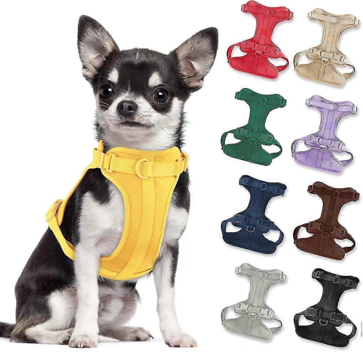 Sqclv No Pull Lightweight Dog Harness: Adjustable Durable Breathable Mesh Pet Vest Harness With Soft Comfortable Cushion, For Small Medium Large Dog