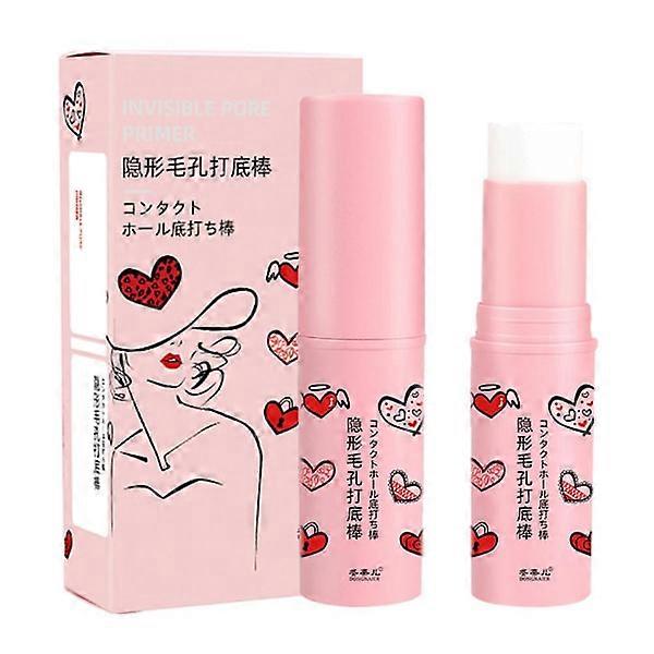 Primer de poros invisível Stick Pore Eraser Primer de maquiagem à prova d'água>'~ Rosto N0C0❀