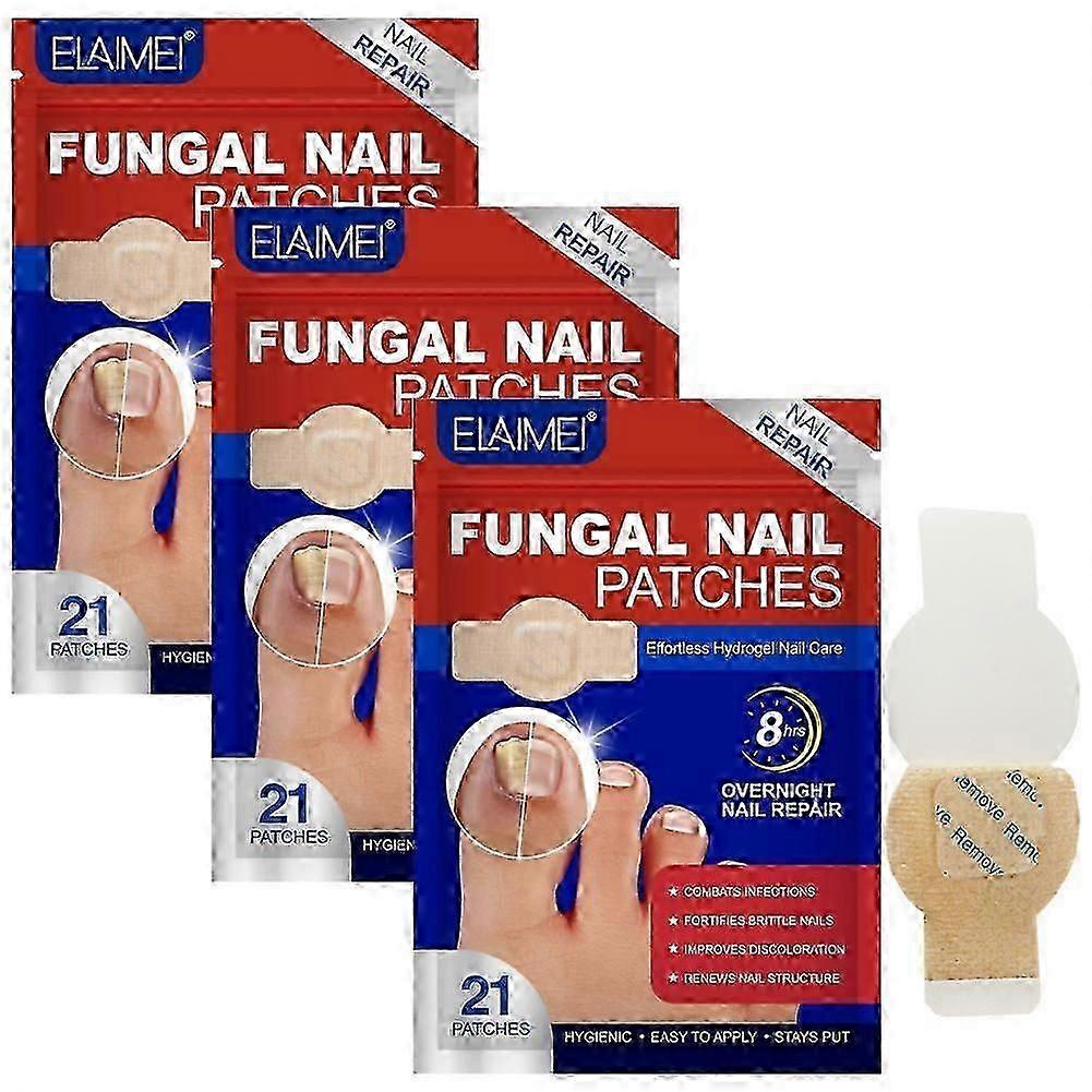 Fungus Patch Waterproof Nail Repair Patches Nail Ingrown Correction Stickers 1/2/3/4/5Pcs for Discolored Or Damaged Nails