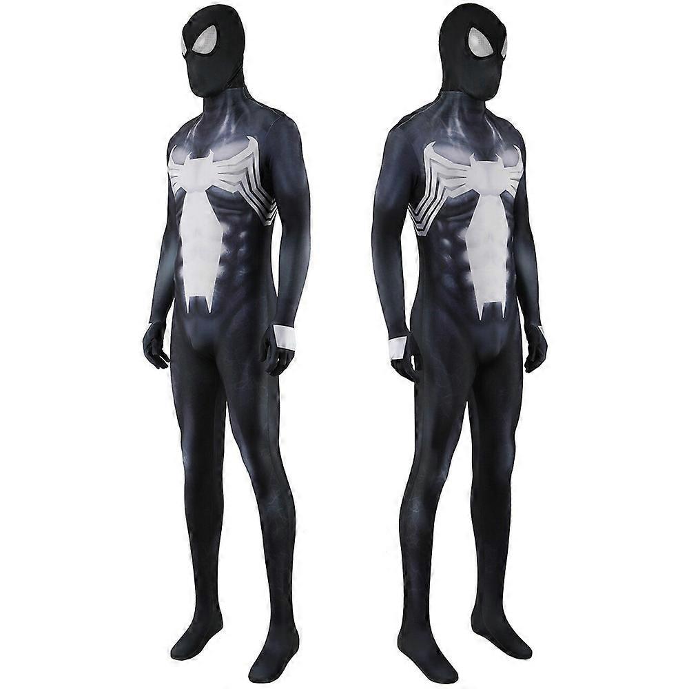 New Venom Spider-Man Jumpsuit Cosplay Costume 3D Tights Halloween Adult Children