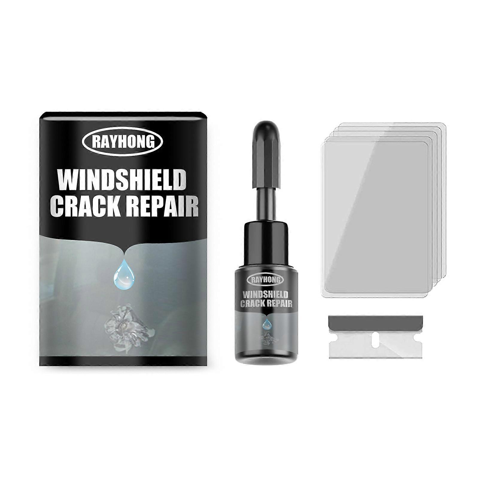 Windshield Repair Kit 2-Pack Glass Crack Fix Kit for Large Cracks and
