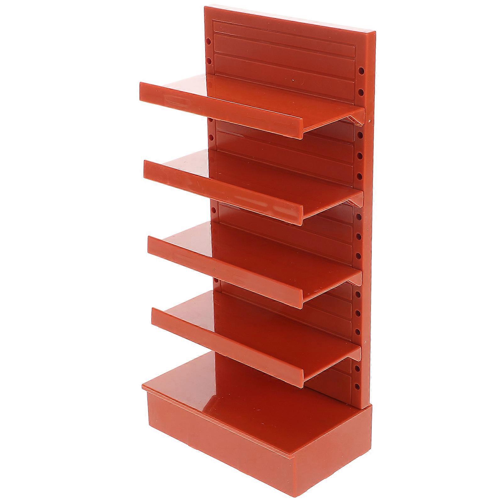 Miniature Dollhouse Furniture Shelf for Organization 3Pcs Plastic Display