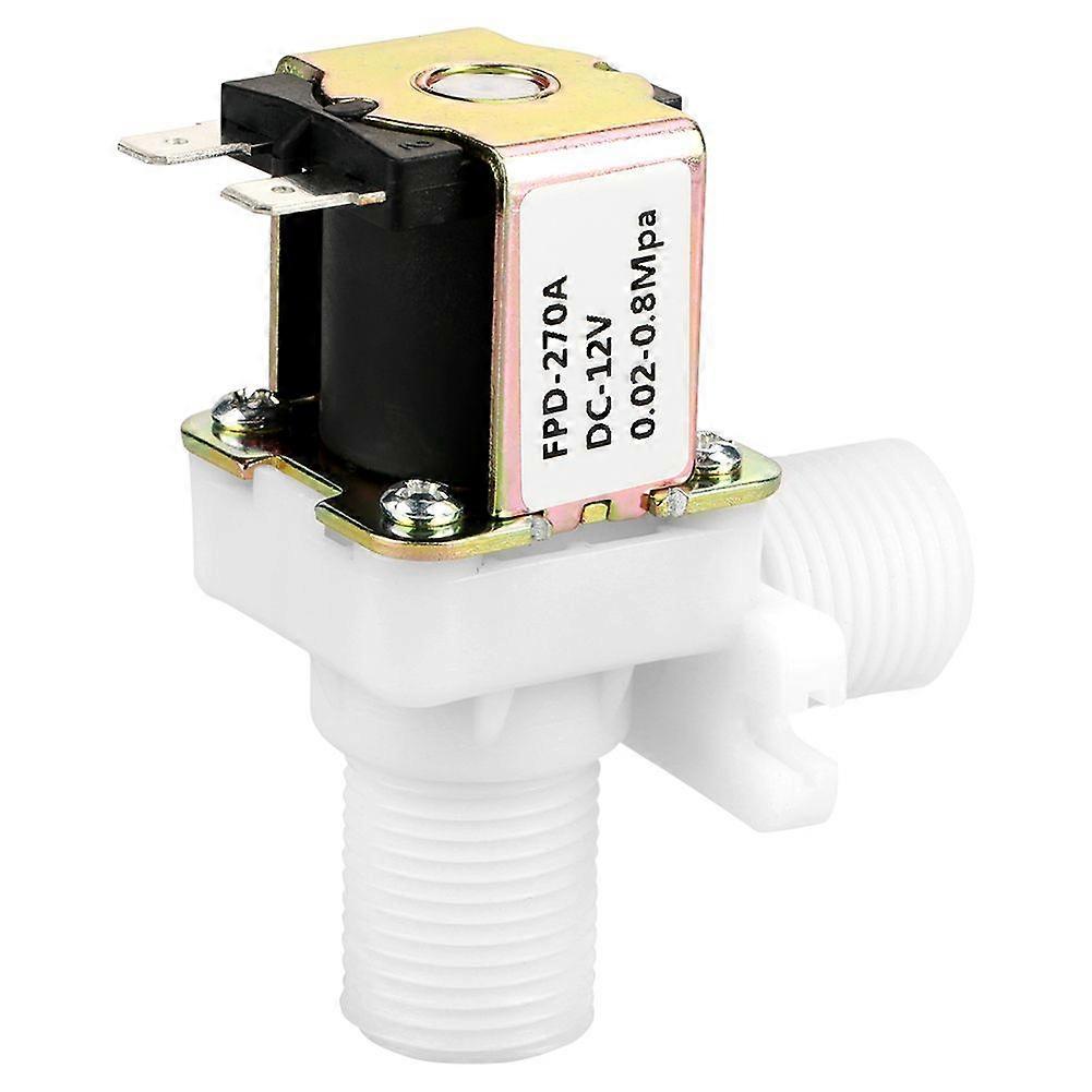 DC 12V DN15 G1/2 Plastic Electromagnetic Valve Normally Closed Water Inlet Switch