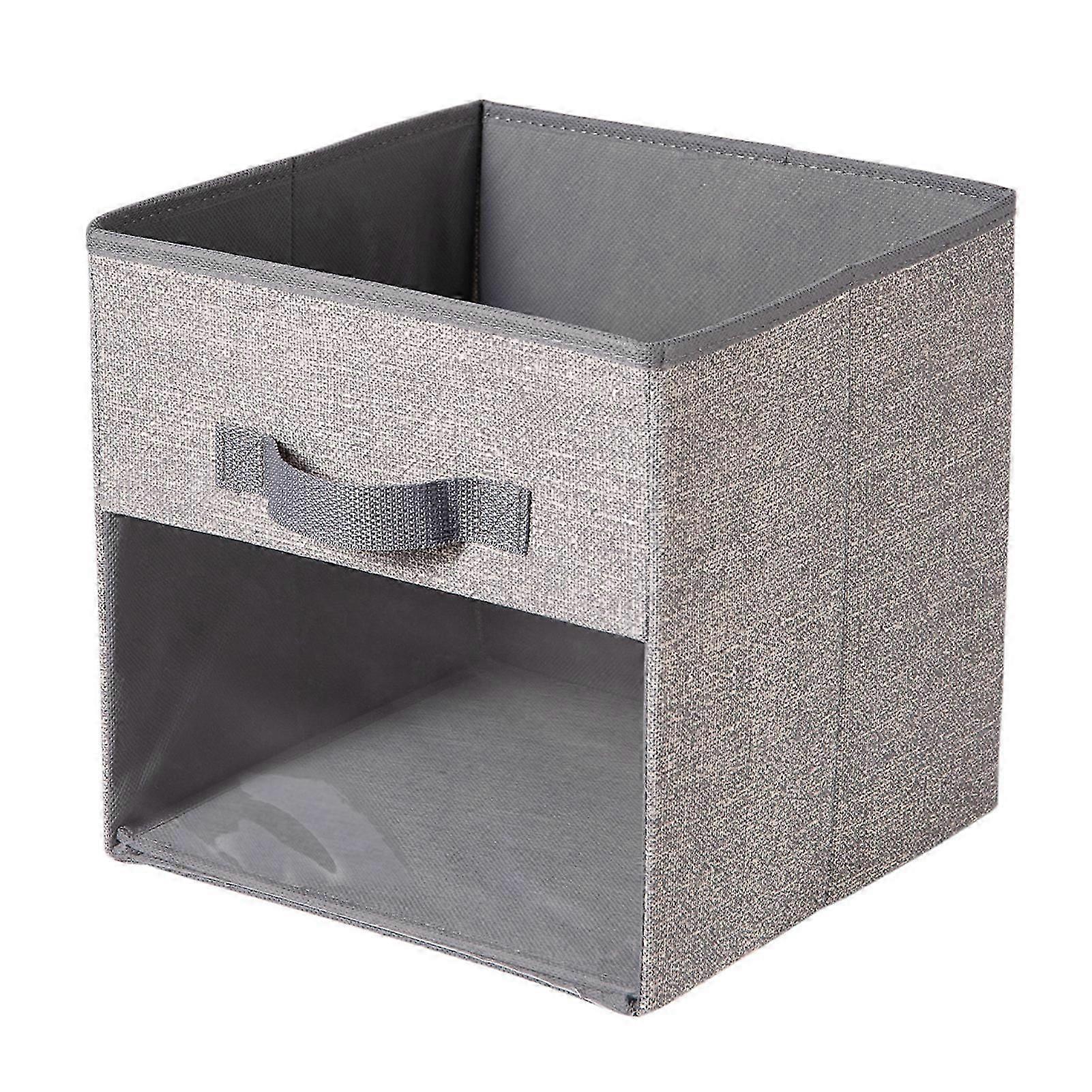 Collapsible Storage Cube with Clear Window - Perfect for Organising Clothes, Toys, and Books in UK Homes