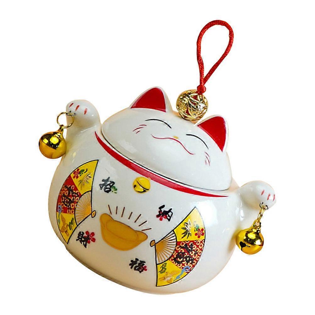 Ceramic Tea Canister Cat Storage Jar for Tea Storage Container