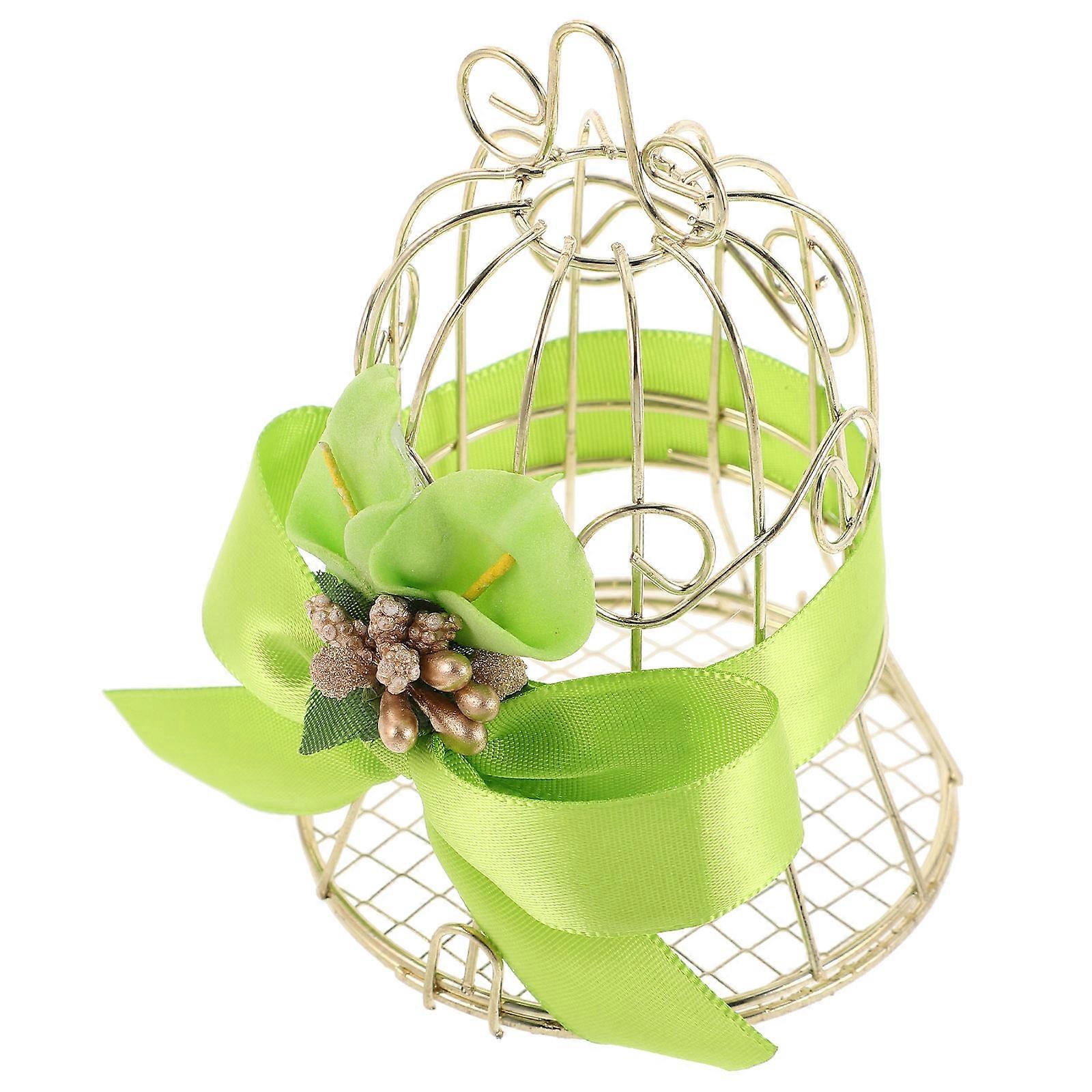 Wedding Candy Box Iron Birdcage for Storage 4Pcs Metal Candy Boxes