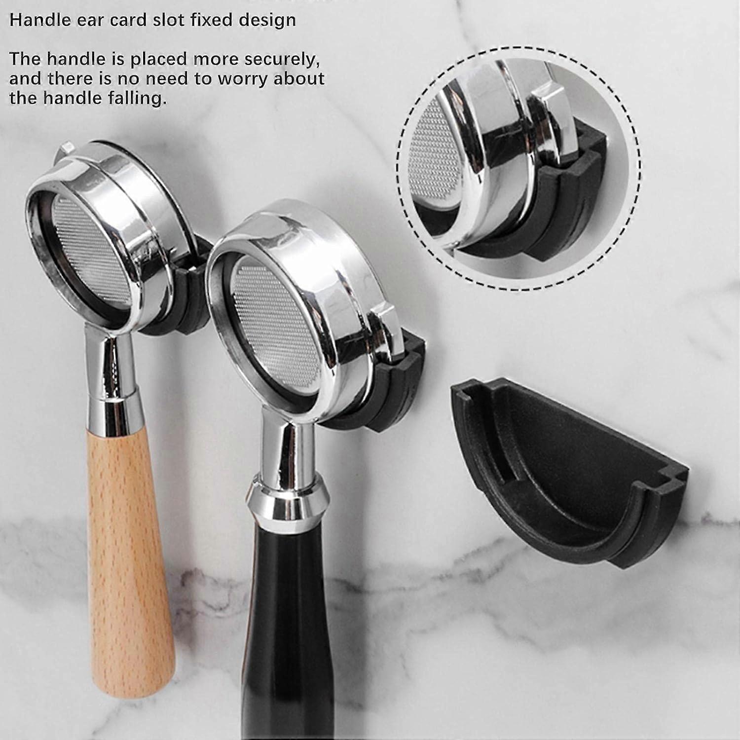 Coffee Portafilter Wall Rack 51mm For Espresso Machines Wall Mount Coffee Use Portafilter Holder