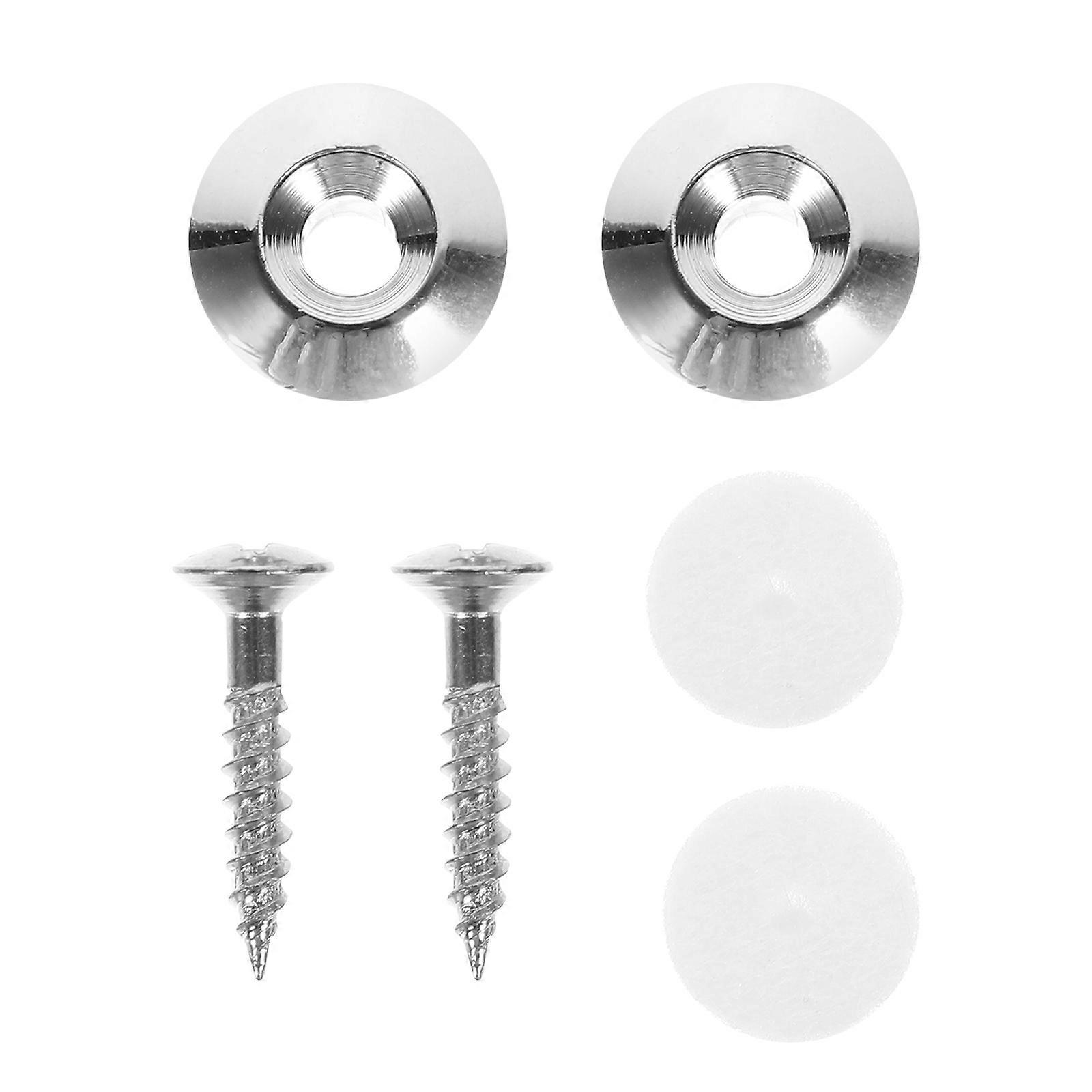 Guitar Strap Locks Buttons Durable Copper Material For Musical Instruments Wear Resistant Mushroom Head 2Pcs