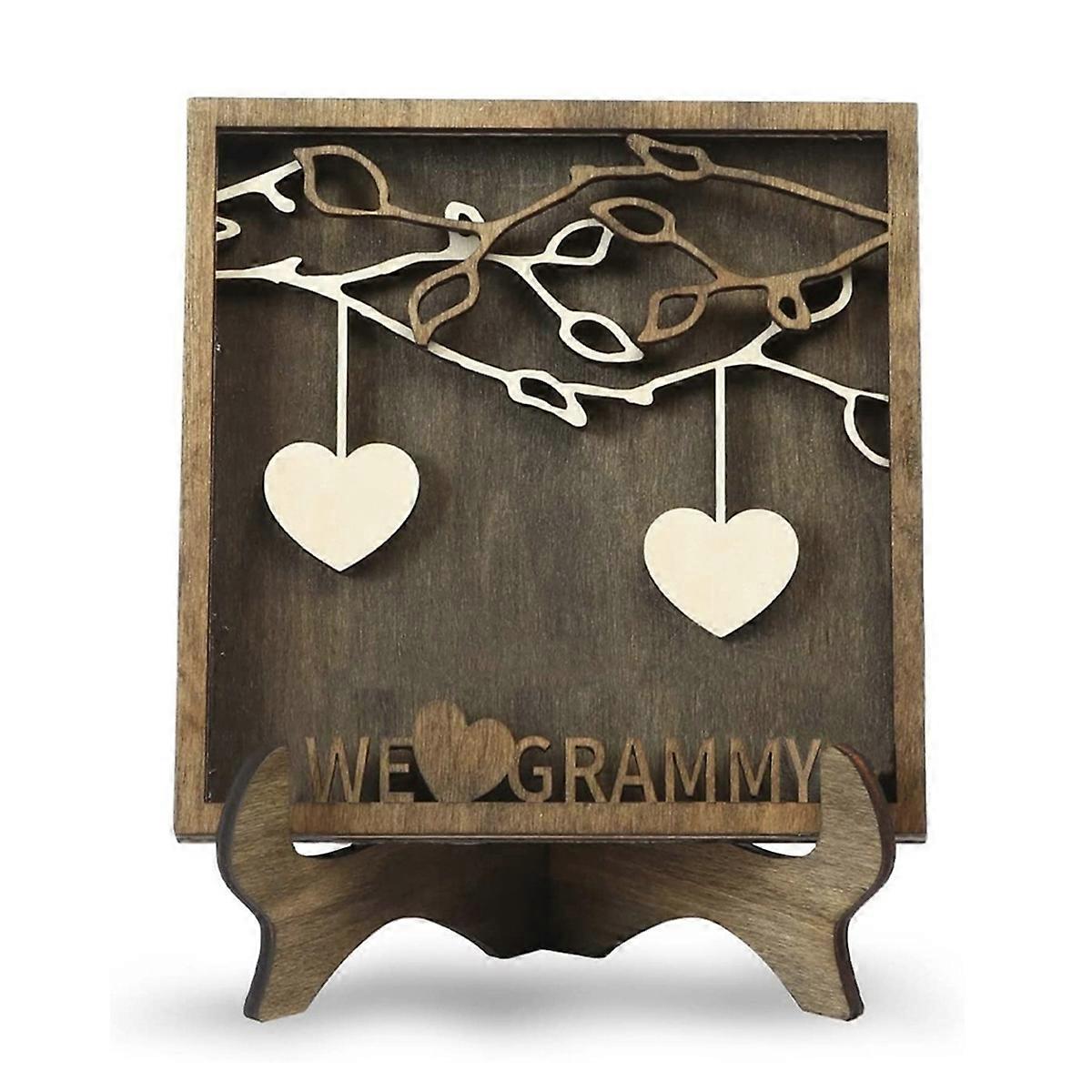 Family Sign for Mom Custom Wooden Tree Frame G
