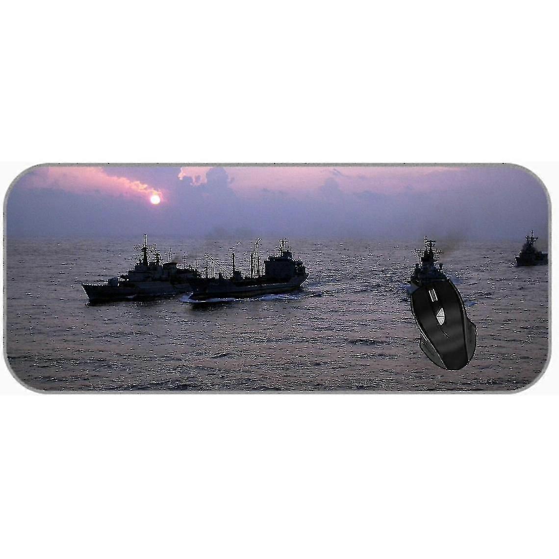 (750x300x3) Xxl Professional Large Non-slip Rubber Blue Sky And White Clouds Mouse Pad