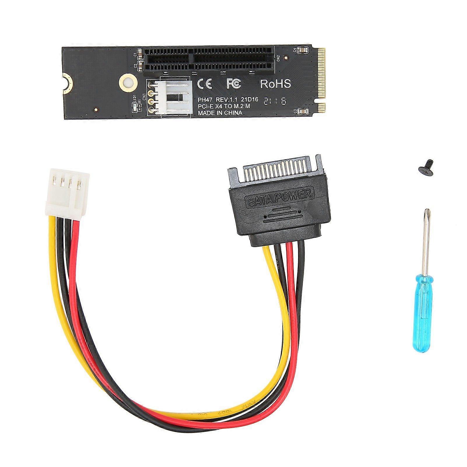 Riser Card NGFF to PCIE M.2 to PCIE 4X Anti Interference Ability Guaranteed Strength Adapter Card