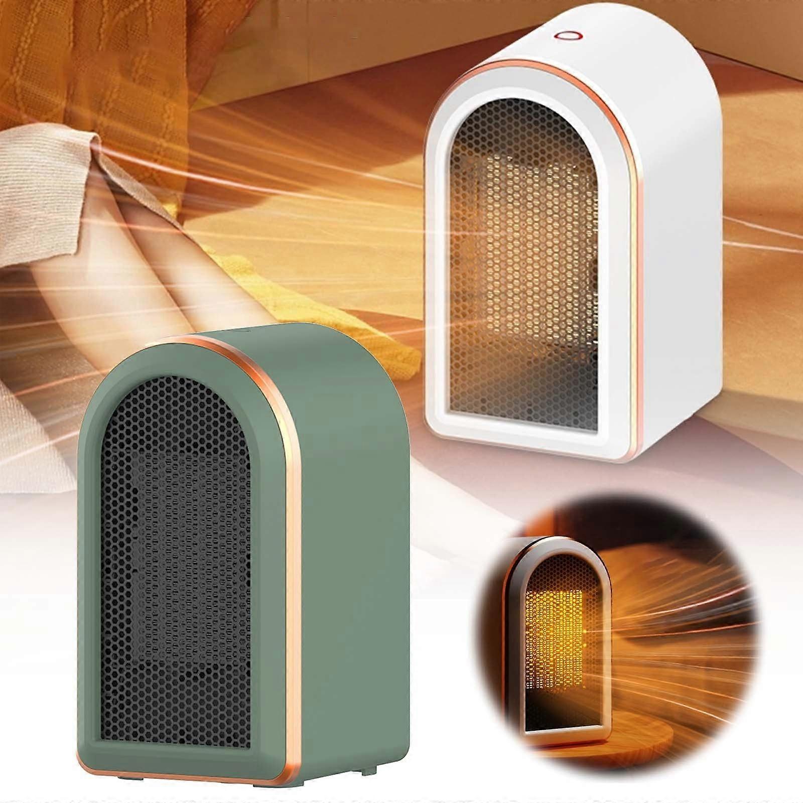 Upgraded 2024 Portable Ceramic Space Heater for Bedroom/Table, 4 Tech UL Overheat Protection, Auto Shut Off, Energy Efficient