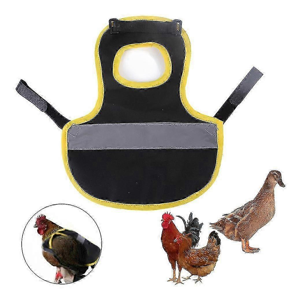 Hen Reflective Vest Poultry Hen Saddle Apron Adjustable Chicken Harness Chicken Saddle For Hens Feather Protection from