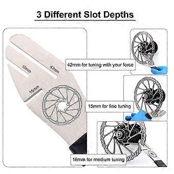 Fahrrad-Rotor-Truing-Fork-Bremsschlüssel mit Scheibenbremsbelägen Rotorausrichtungswerkzeugsatz