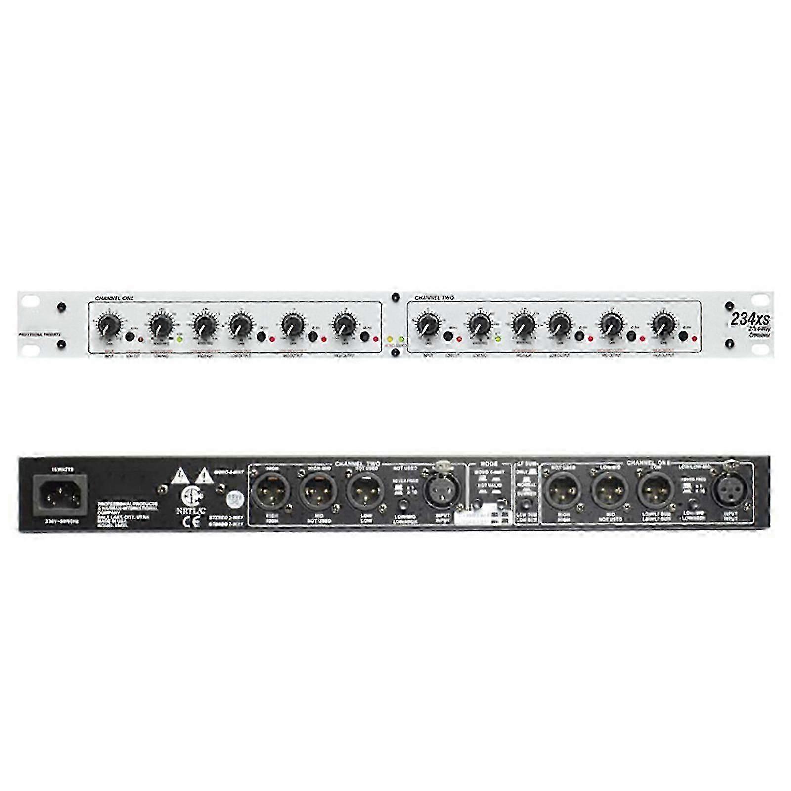 DBX 234XS Crossover - 2-Way/3-Way Stereo Audio Processor with XLR Connections