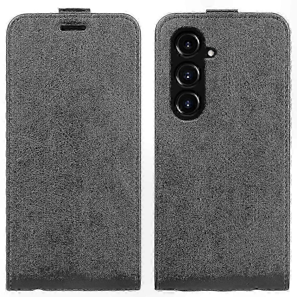 Textured Leather Vertical Flip Cover for R64 Mobile Device Case Protector