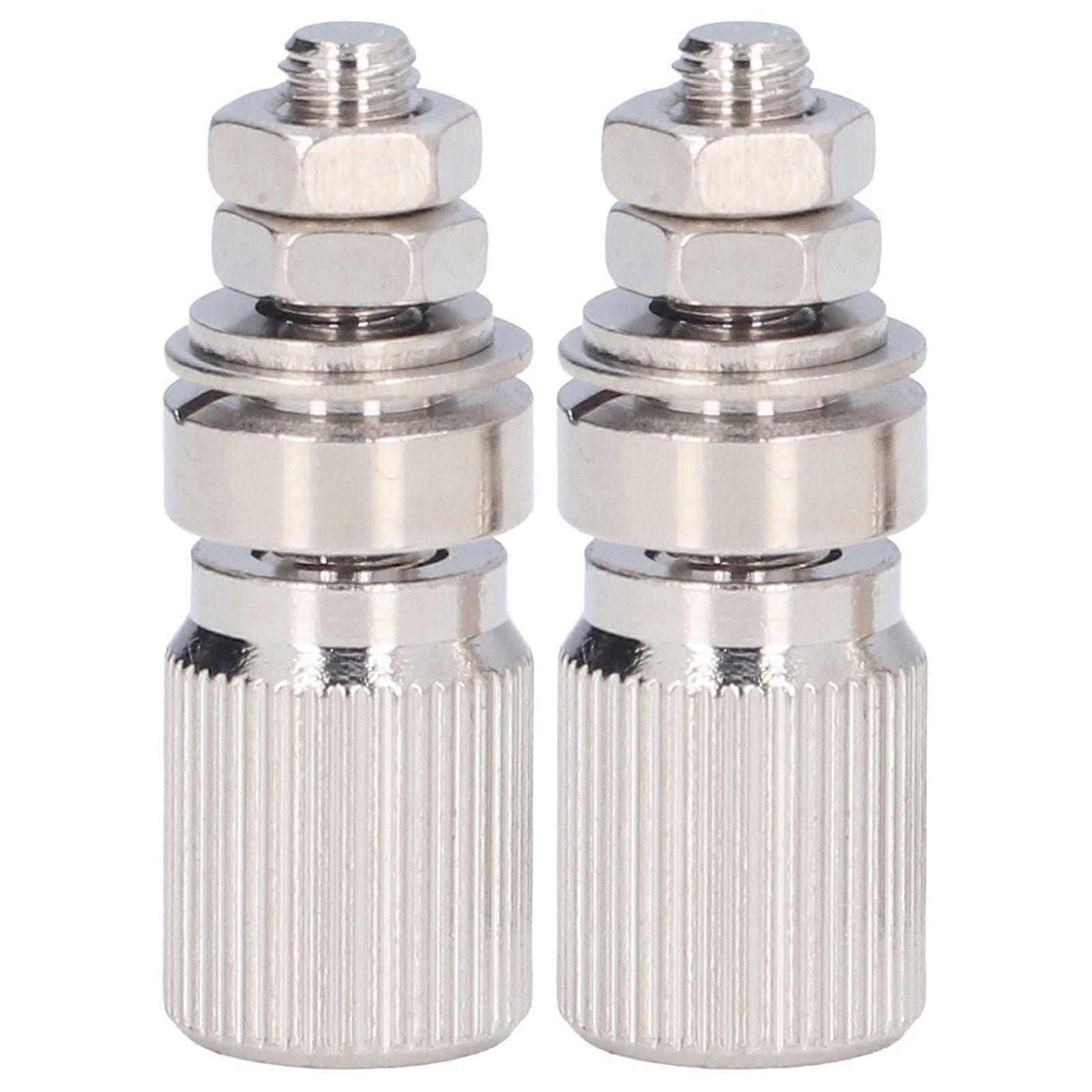 2PCS Binding Post Silver Alloy Contact No Insulation Power Grounding Terminal Post 50025