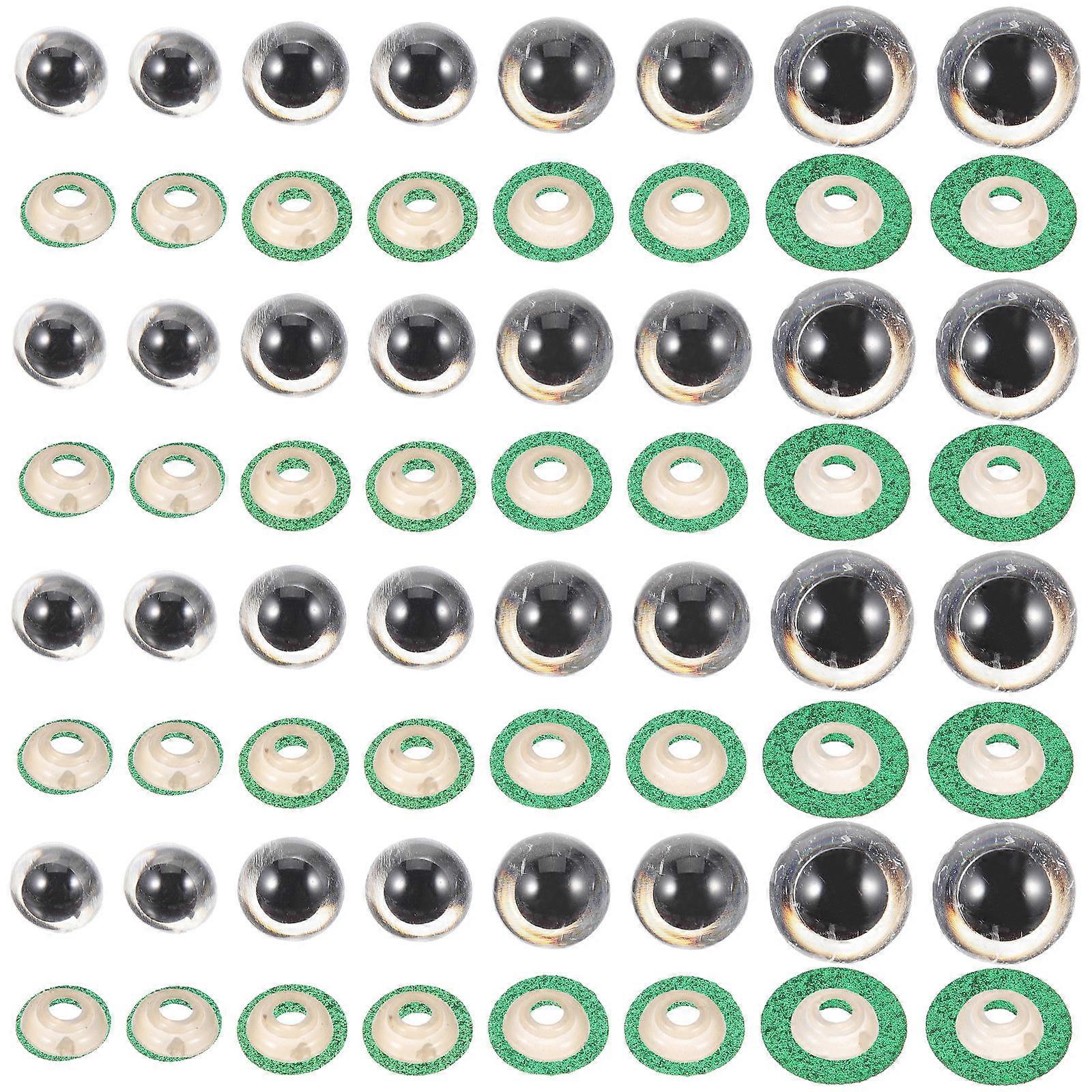 Funny Artificial Eyes for Decor 40Pcs Green Plush Toy Doll Eyes