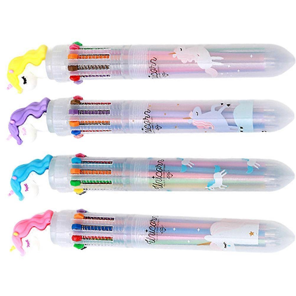 Multicolor Pen Multicolor Ballpoint Pens for Writing 16Pcs Plastic Pens