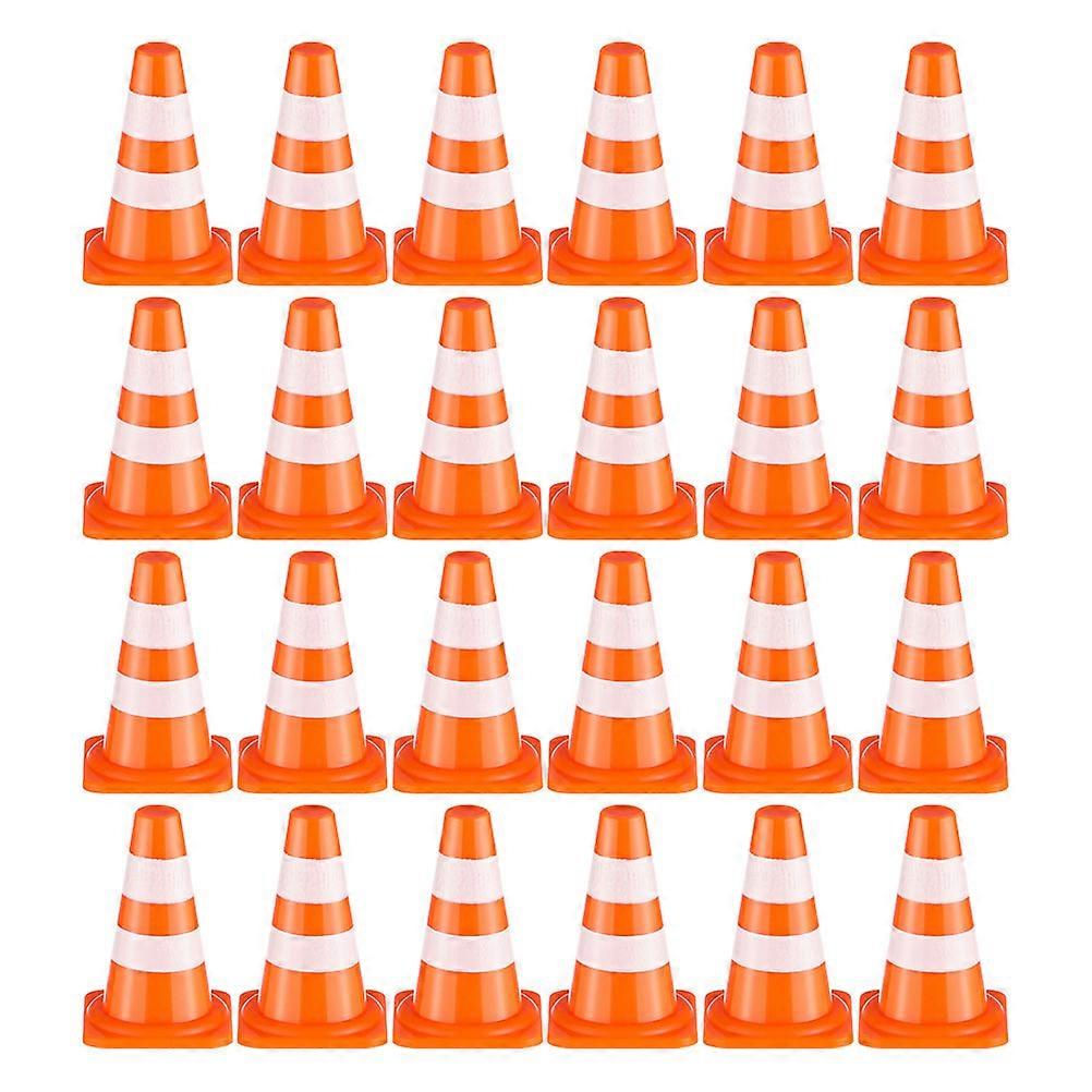 Mini Traffic Cones Orange Construction Cones for Playing 72Pcs Kids Toy