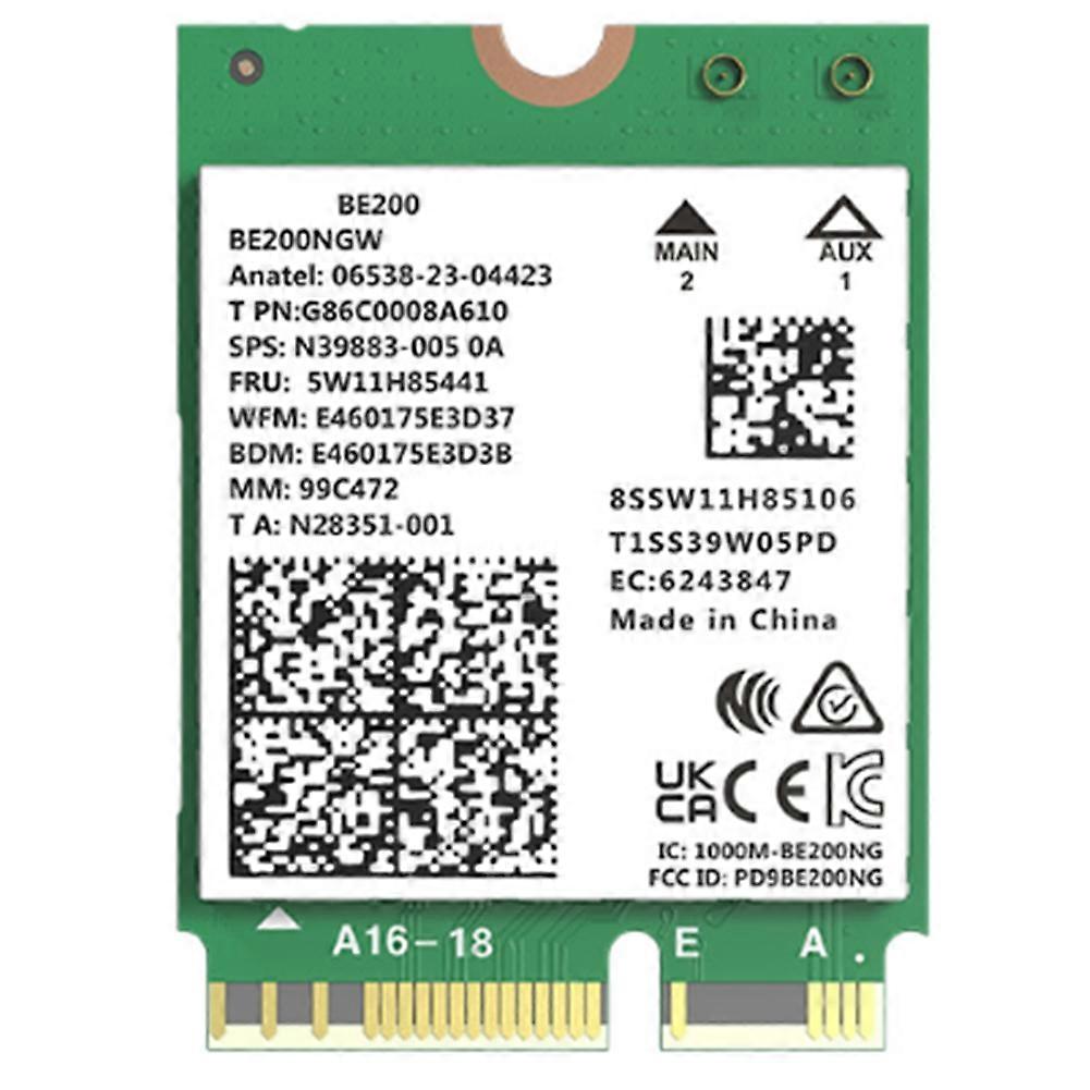 8774Mbps WiFi 7 BE200 Pcie Wireless Wifi Adapter Bluetooth 5.4 Tri Band 2.4G/5G/6GHz Wifi7 Card for Win10/11 Linux
